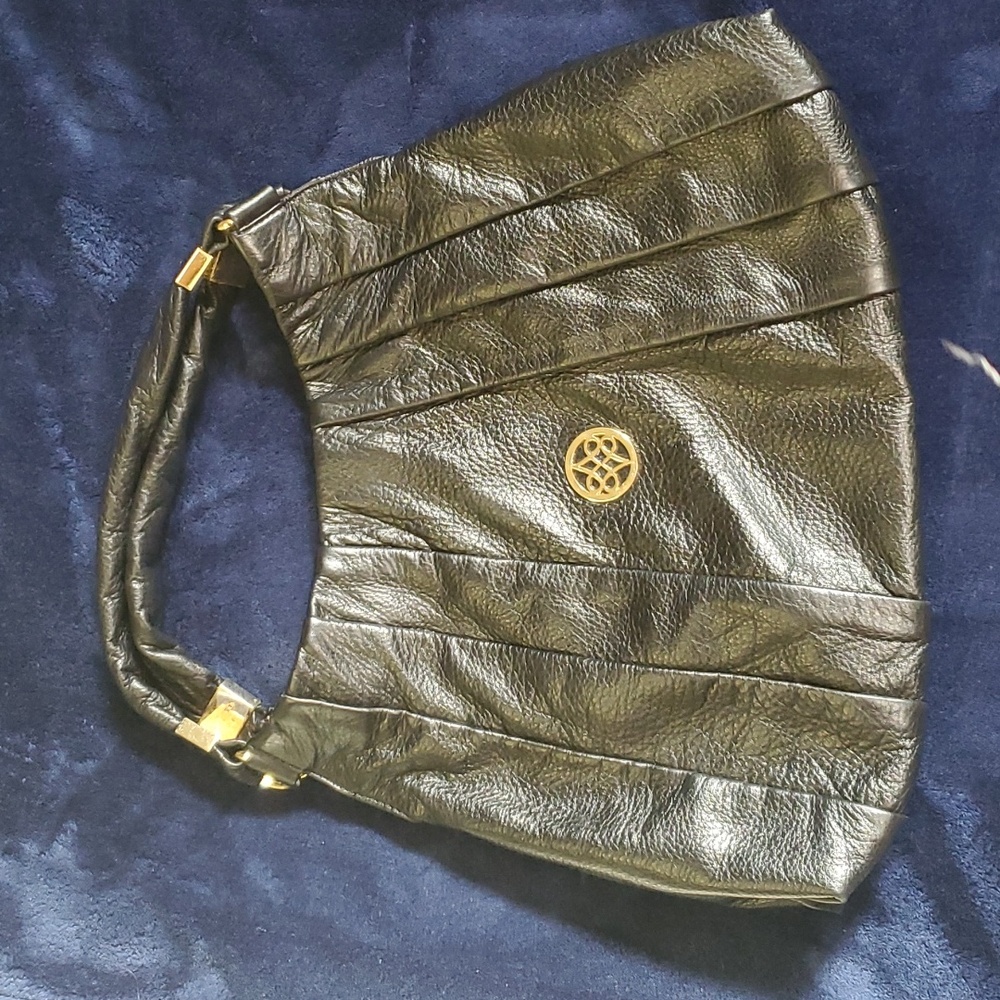 Antonio Melani Soft Black Leather Like one shoulder bag.